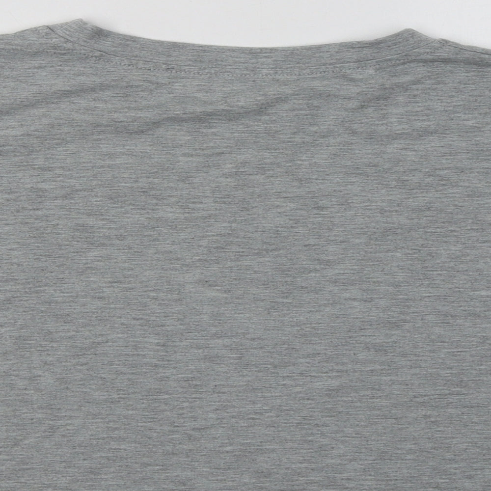 Preworn Womens Grey Basic T-Shirt Size L