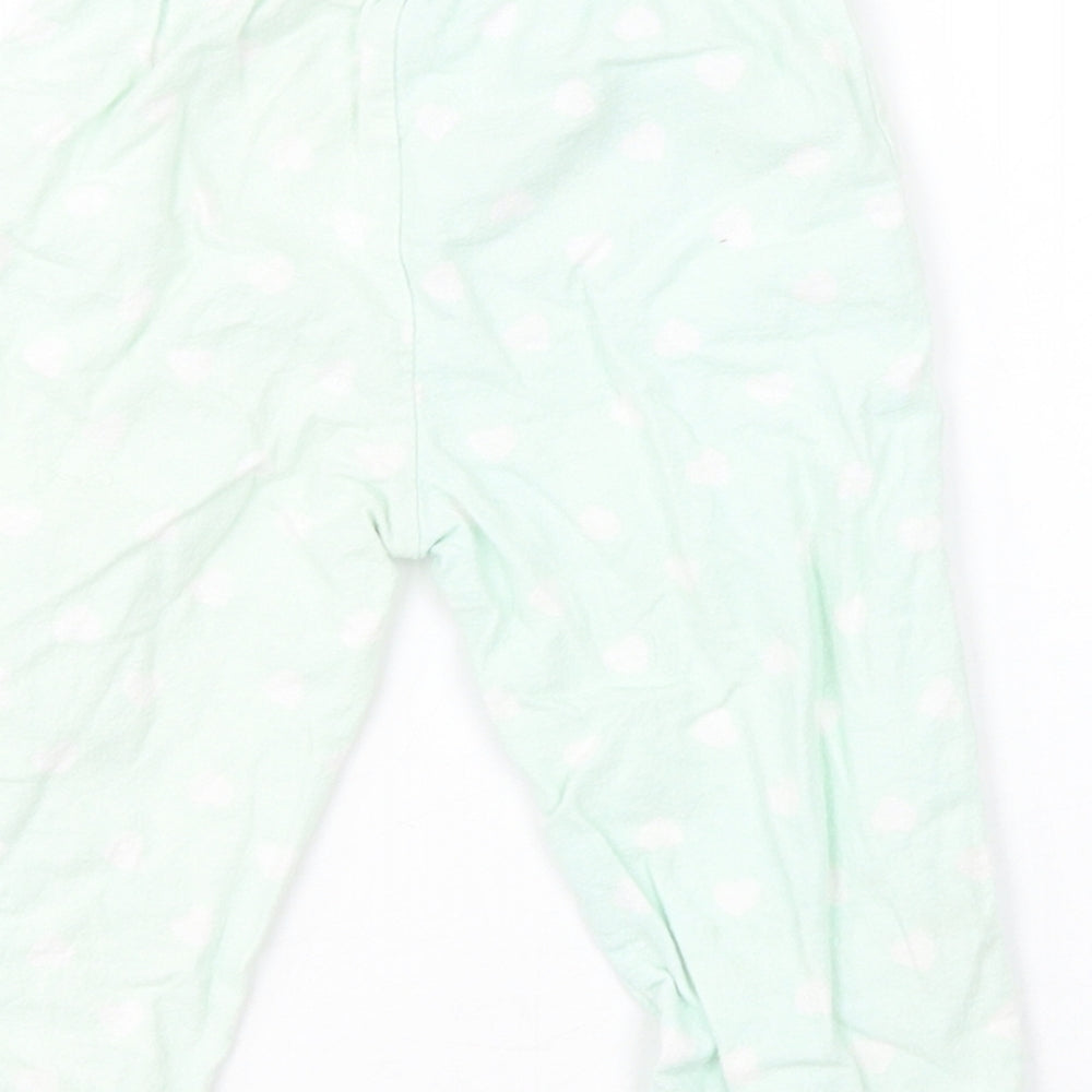 Primark Baby Green Spotted Capri Trousers Size 9-12 Months