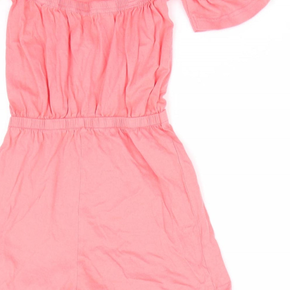 Studio Girls Orange Shorts One-Piece Size 6-7 Years - Cut out shoulders Style Icon