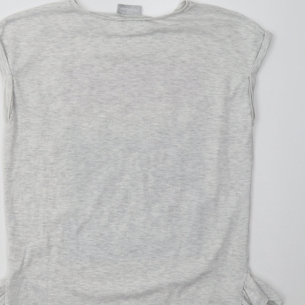 Matalan Girls Grey Basic Polo Size 12 Years - Unicorns Dance