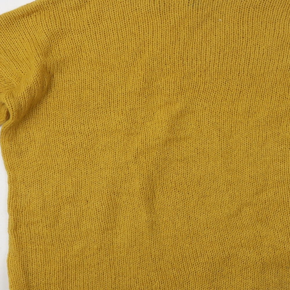 New Look Womens Yellow Pullover Jumper Size L