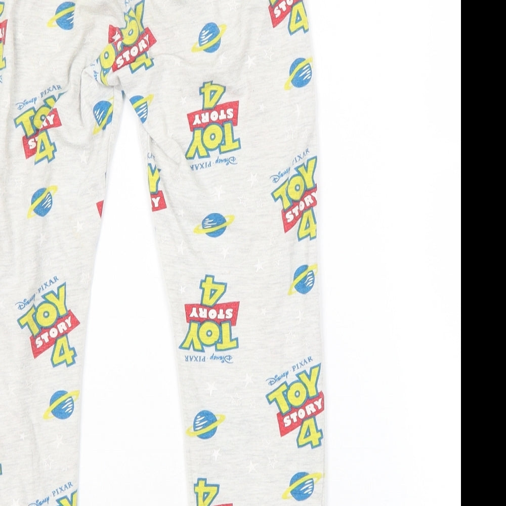 Preworn Boys Grey Spotted Pyjama Pants Size 5 Years - TOY STORY