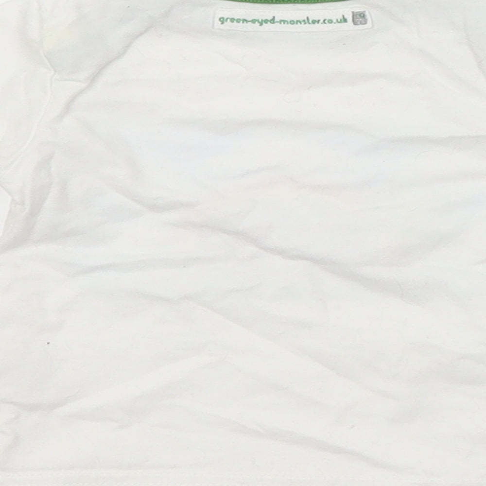 Preworn Baby White Basic T-Shirt Size 3-6 Months
