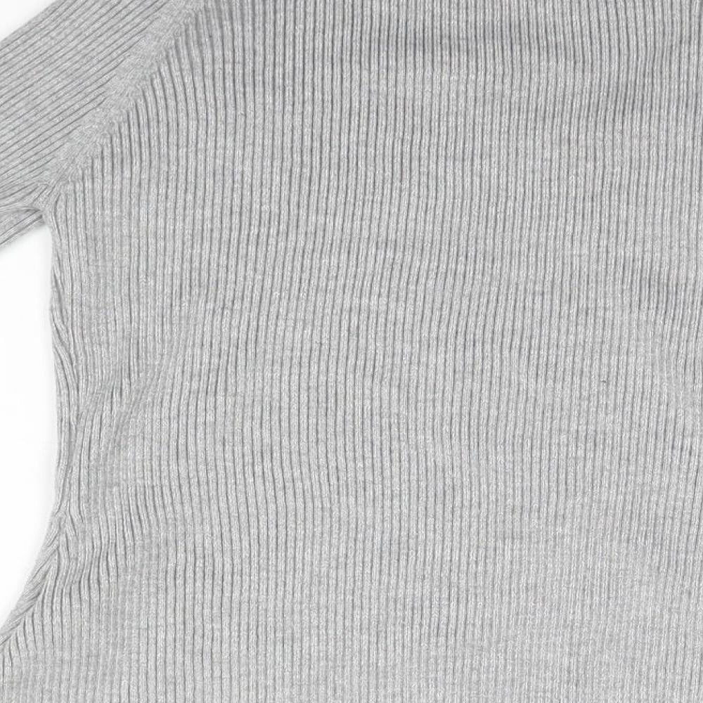New Look Womens Grey Pullover Jumper Size 10