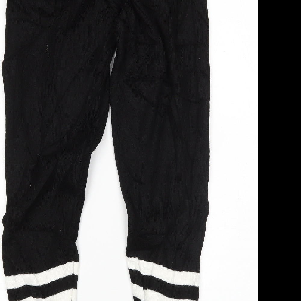 PRETTYLITTLETHING Womens Black Sweatpants Trousers Size M L29 in