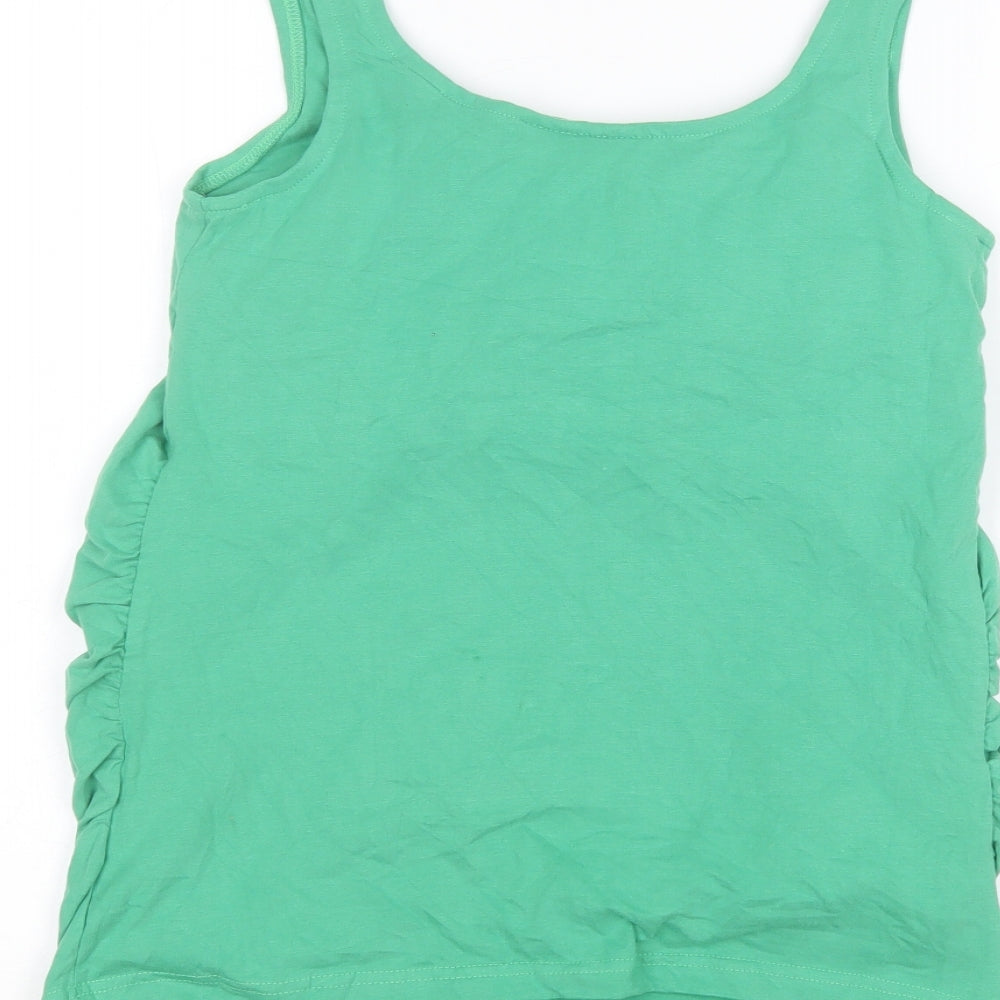 JoJo Maman Bébé Womens Green Basic Tank Size S