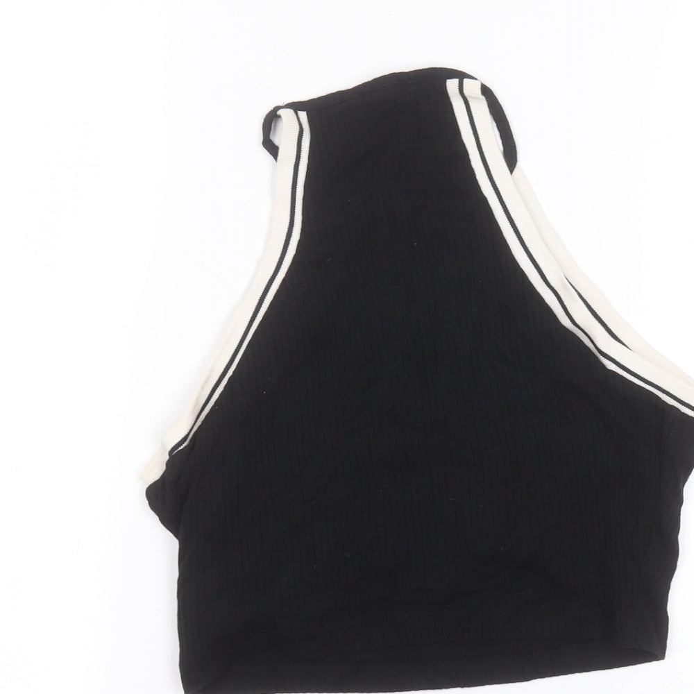 Topshop Womens Black Basic Tank Size 14