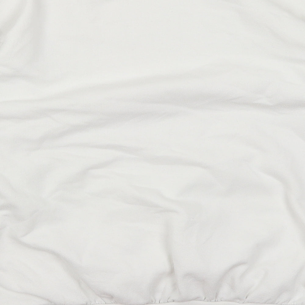 Nasty Gal Womens White Round Neck Polyester Pullover Jumper Size S - NYC