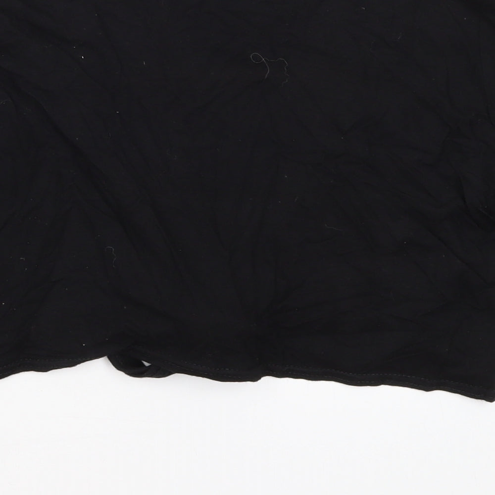 Select Womens Black Mock Neck Viscose Shrug Jumper Size 12