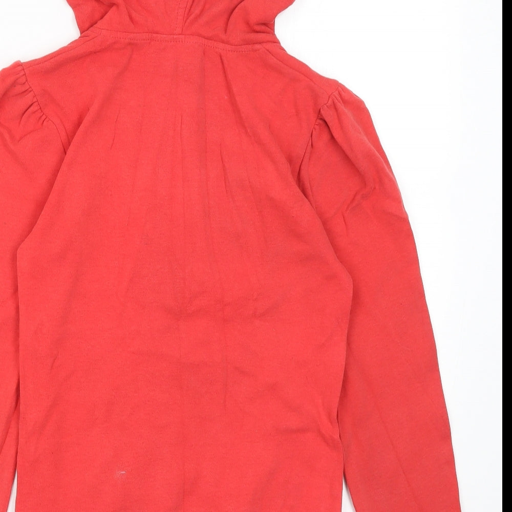 Want Womens Red Cotton Pullover Hoodie Size 10