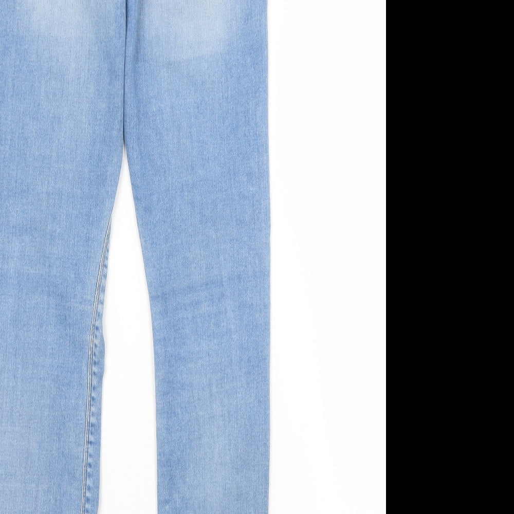 ASOS Womens Blue Cotton Skinny Jeans Size 28 in L32 in Regular