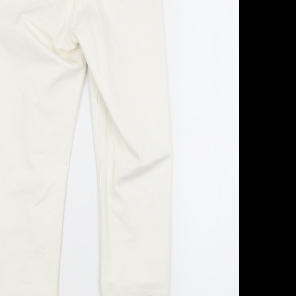 Primark Womens White Cotton Skinny Jeans Size 8 L25 in Regular