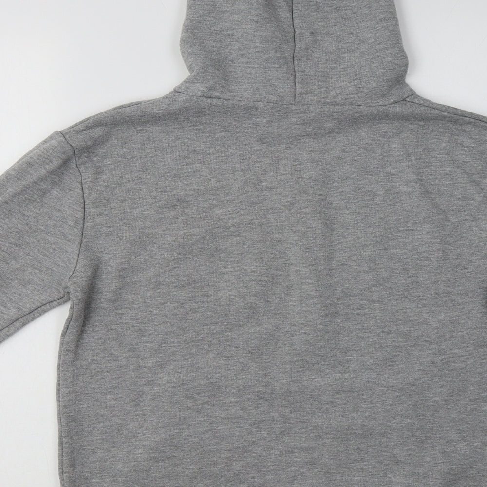 Primark Girls Grey Cotton Pullover Hoodie Size 13-14 Years - London
