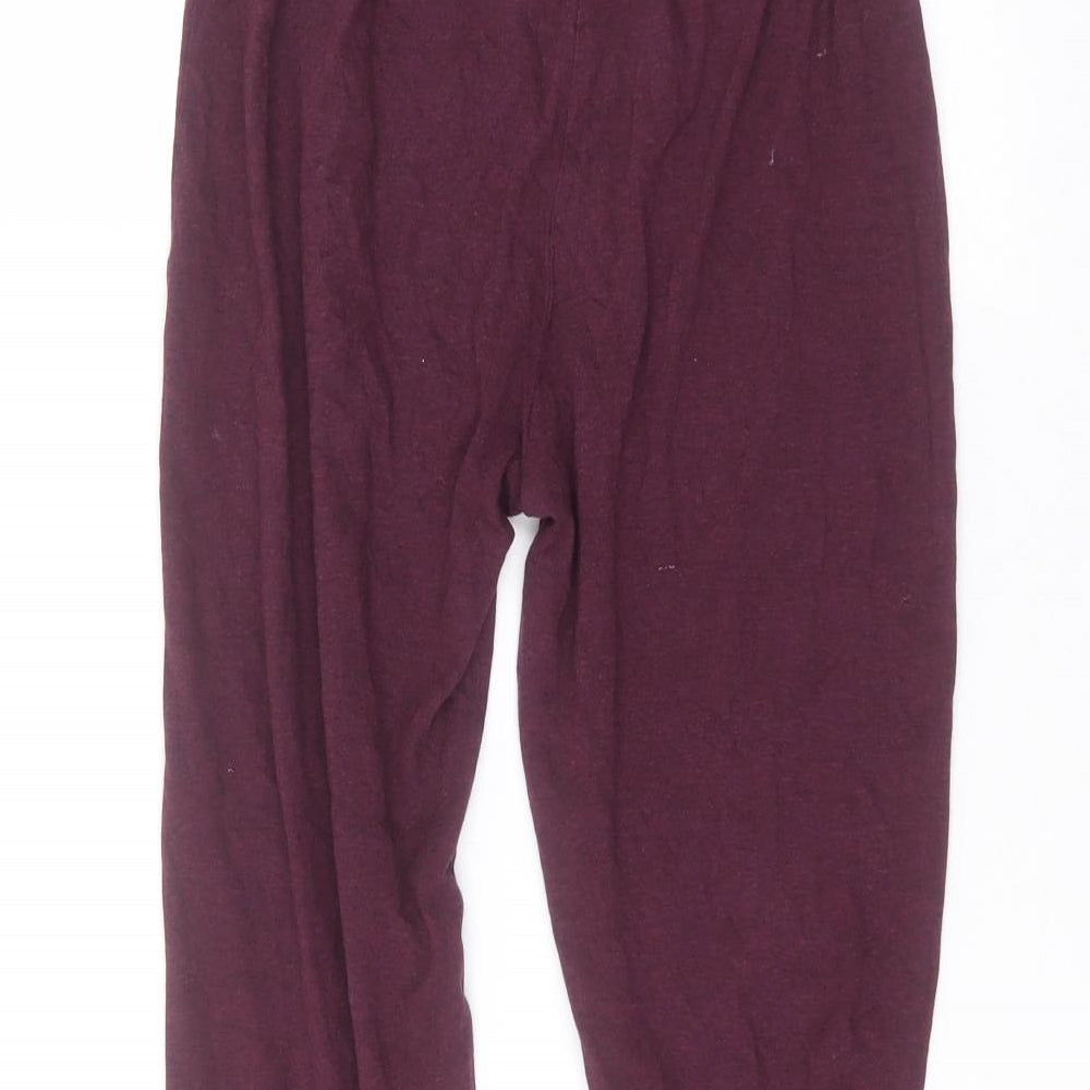 George Girls Red Cotton Sweatpants Trousers Size 10-11 Years Regular