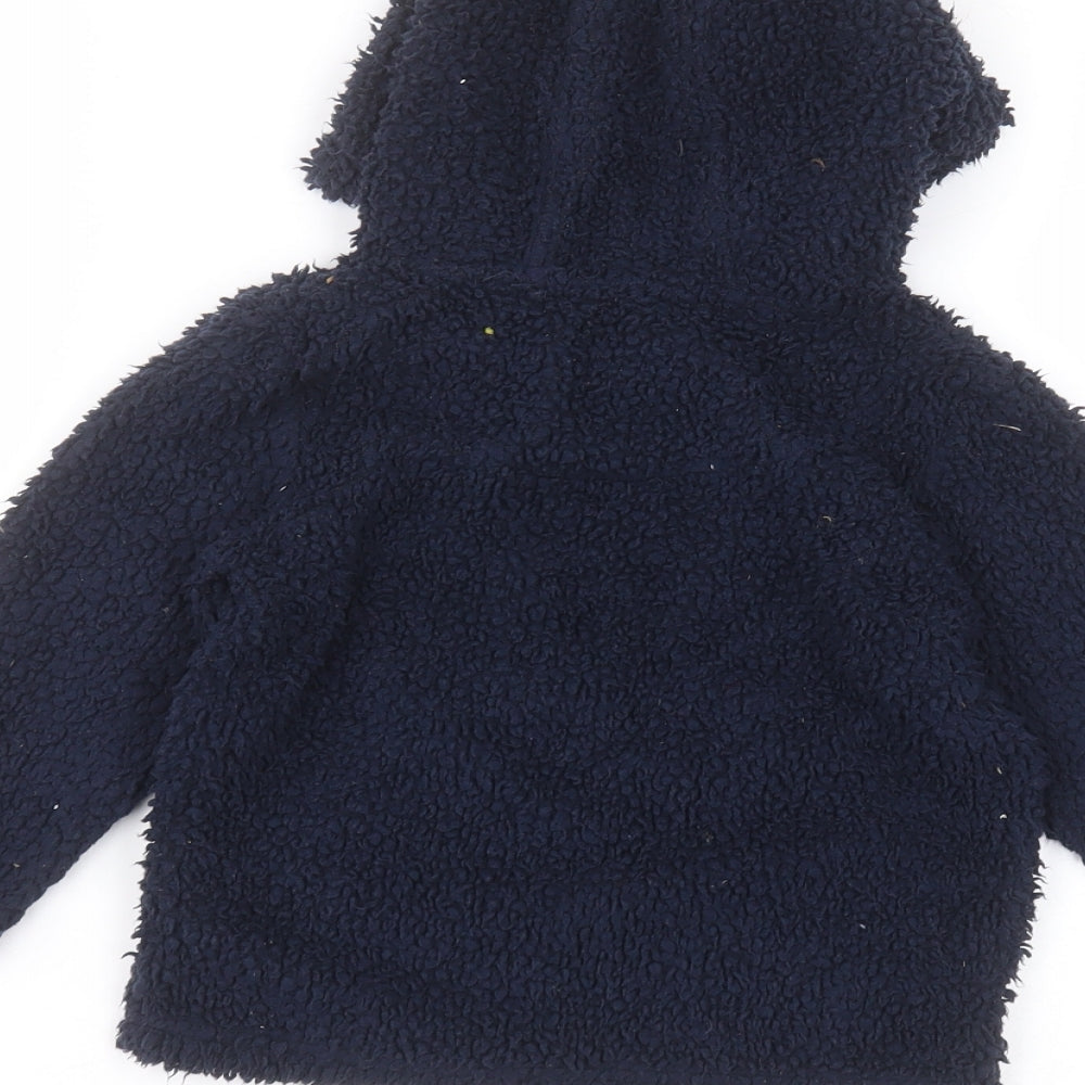 F&F Boys Blue Polyester Pullover Hoodie Size 2-3 Years