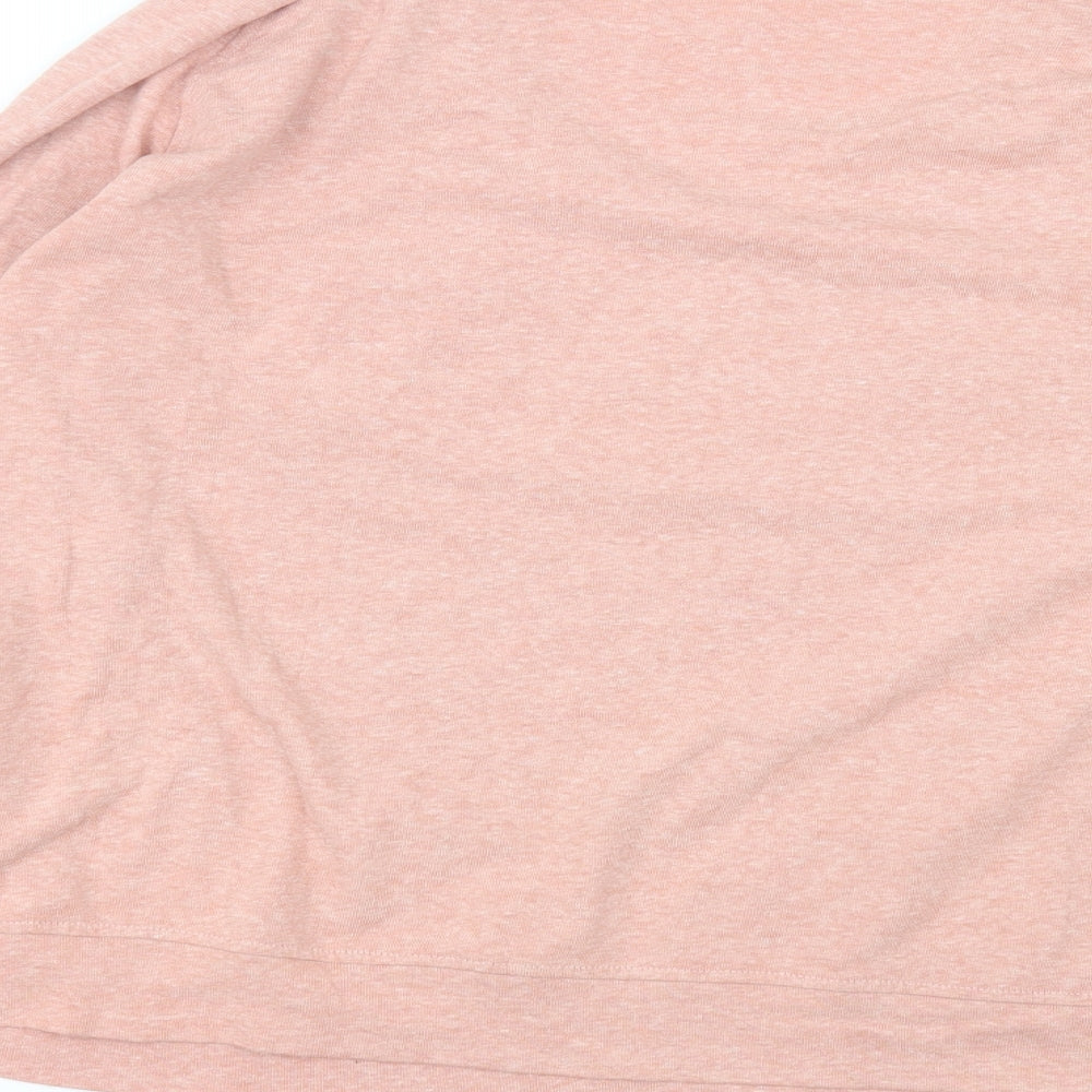 Matalan Womens Pink Round Neck Polyester Pullover Jumper Size L