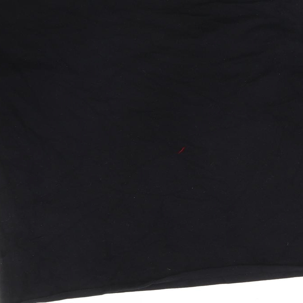 VILA Womens Black Cotton Basic T-Shirt Size L Round Neck
