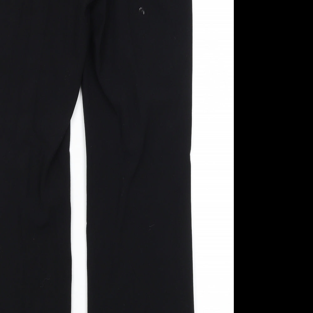 M7S Womens Black Polyester Dress Pants Trousers Size 12 L29.5 in Regular