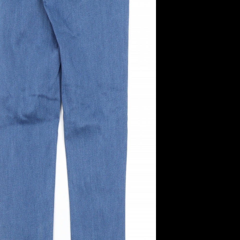 Missguided Womens Blue Cotton Skinny Jeans Size 8 L26 in Regular