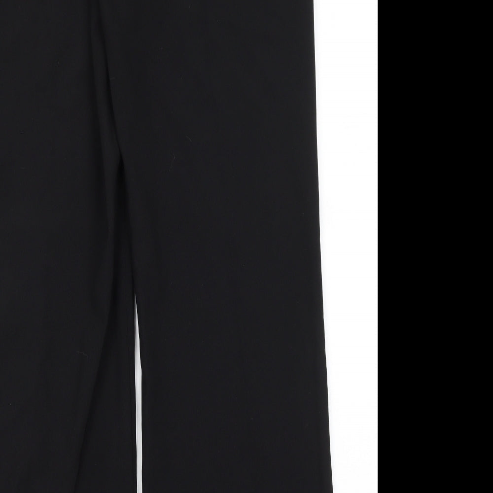 AMARANTO Womens Black Polyester Dress Pants Trousers Size 12 L29.5 in Regular