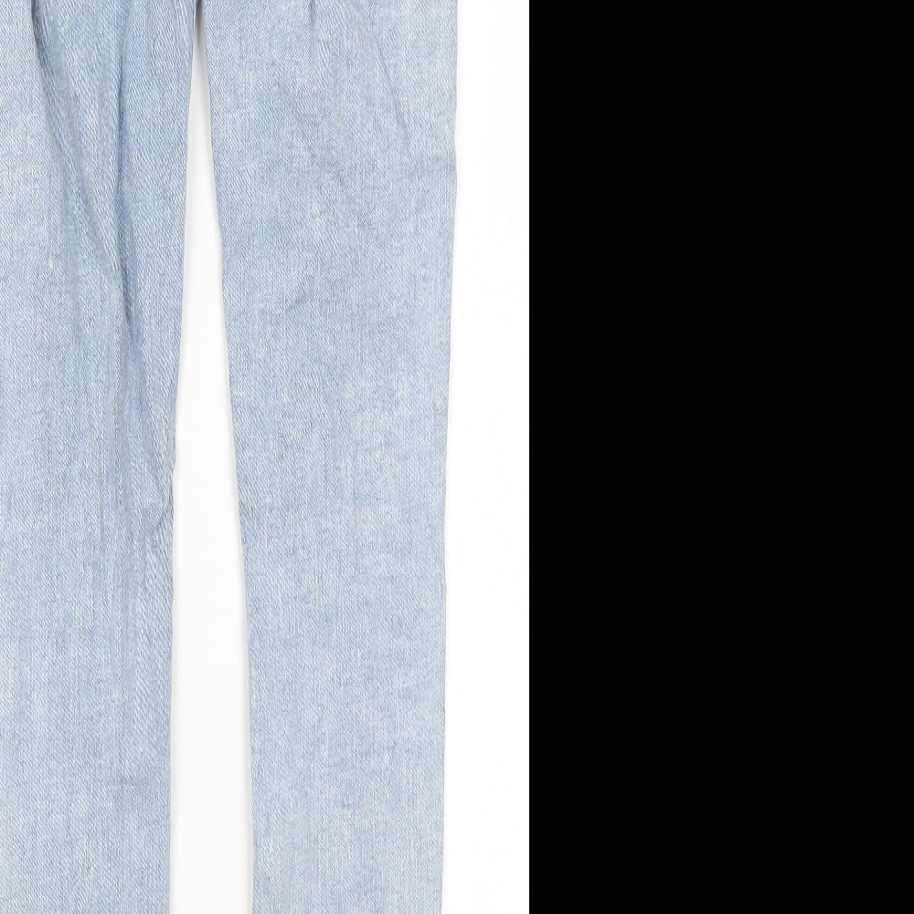 H&M Womens Blue Cotton Skinny Jeans Size 26 in L30 in Regular