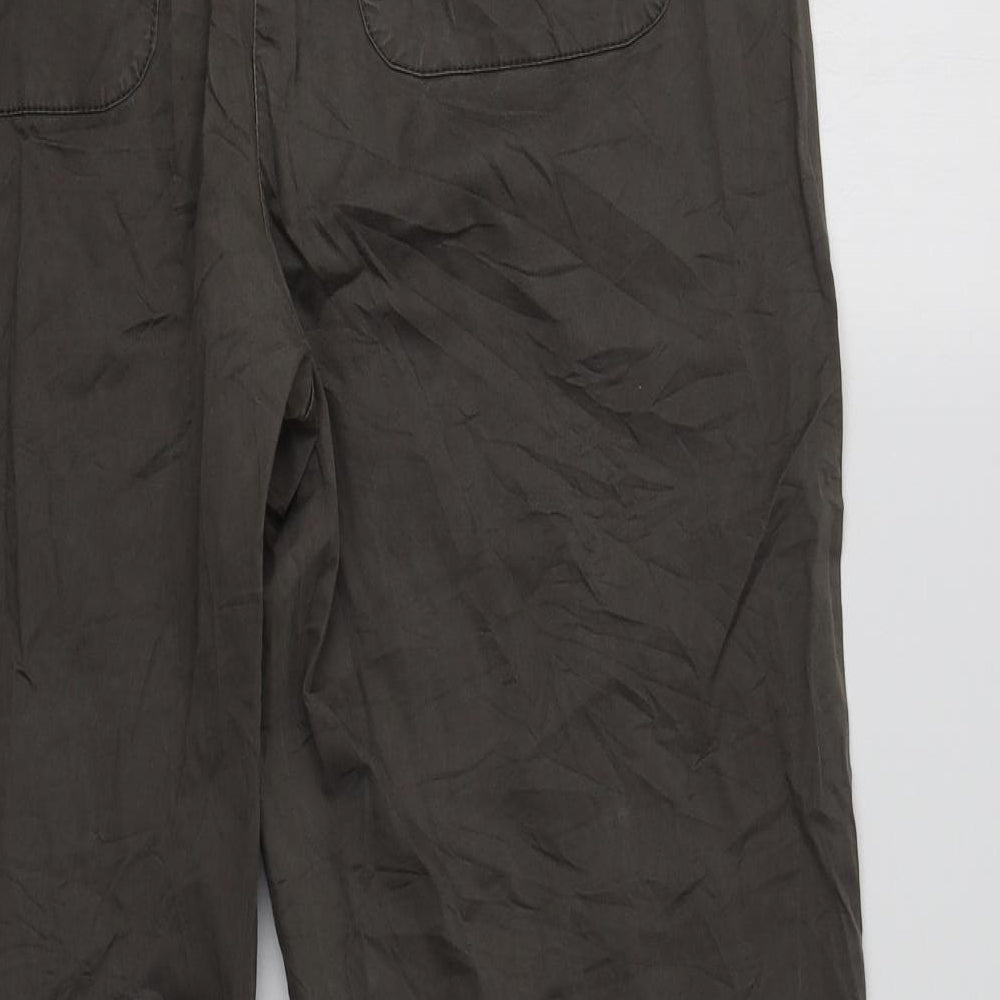 Gerry Weber Womens Grey Cotton Trousers Size 18 L30 in Regular