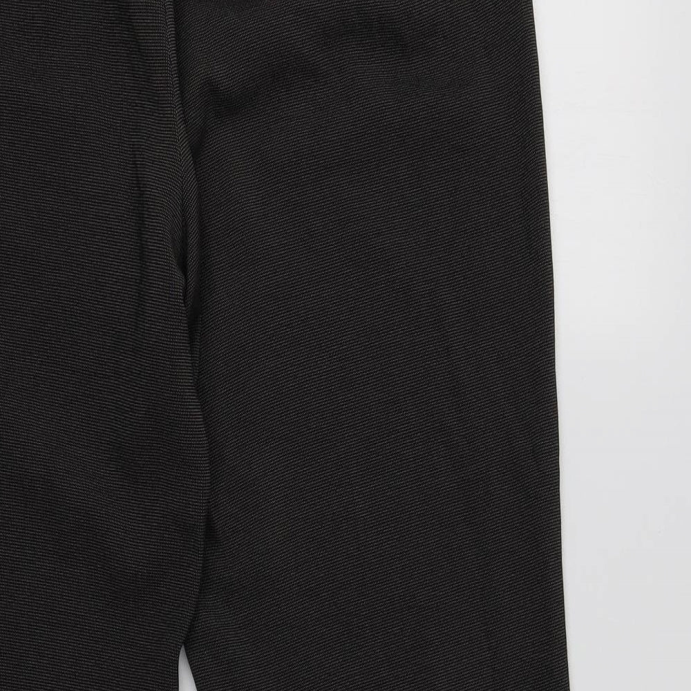 Marks & Spencer Womens Grey Polyester Dress Pants Trousers Size 16 L32 in Regular
