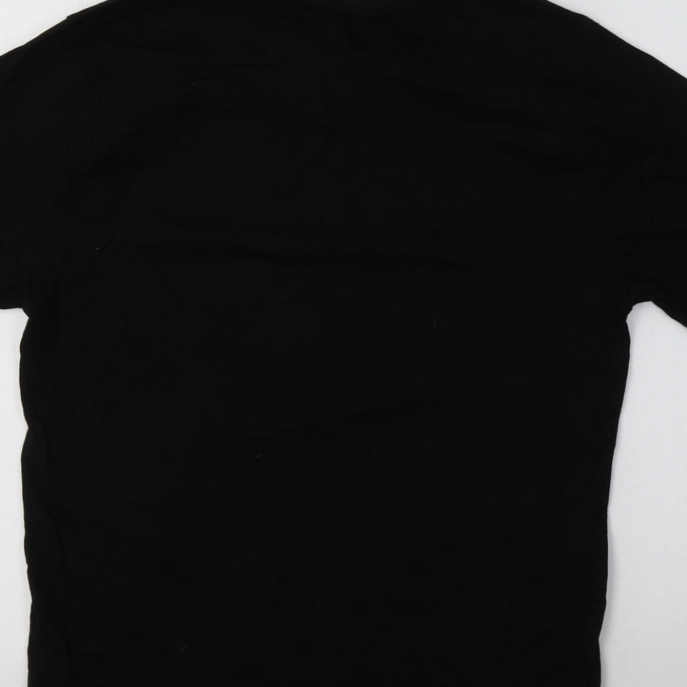 Batman Mens Black Cotton T-Shirt Size S Crew Neck - Super Hero