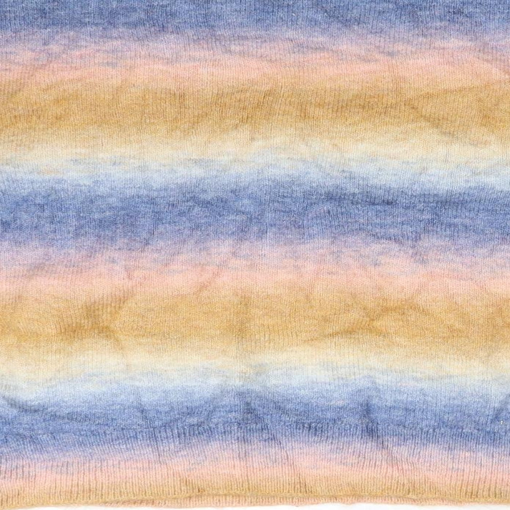 New Look Womens Multicoloured Striped Acrylic Pullover Sweatshirt Size M