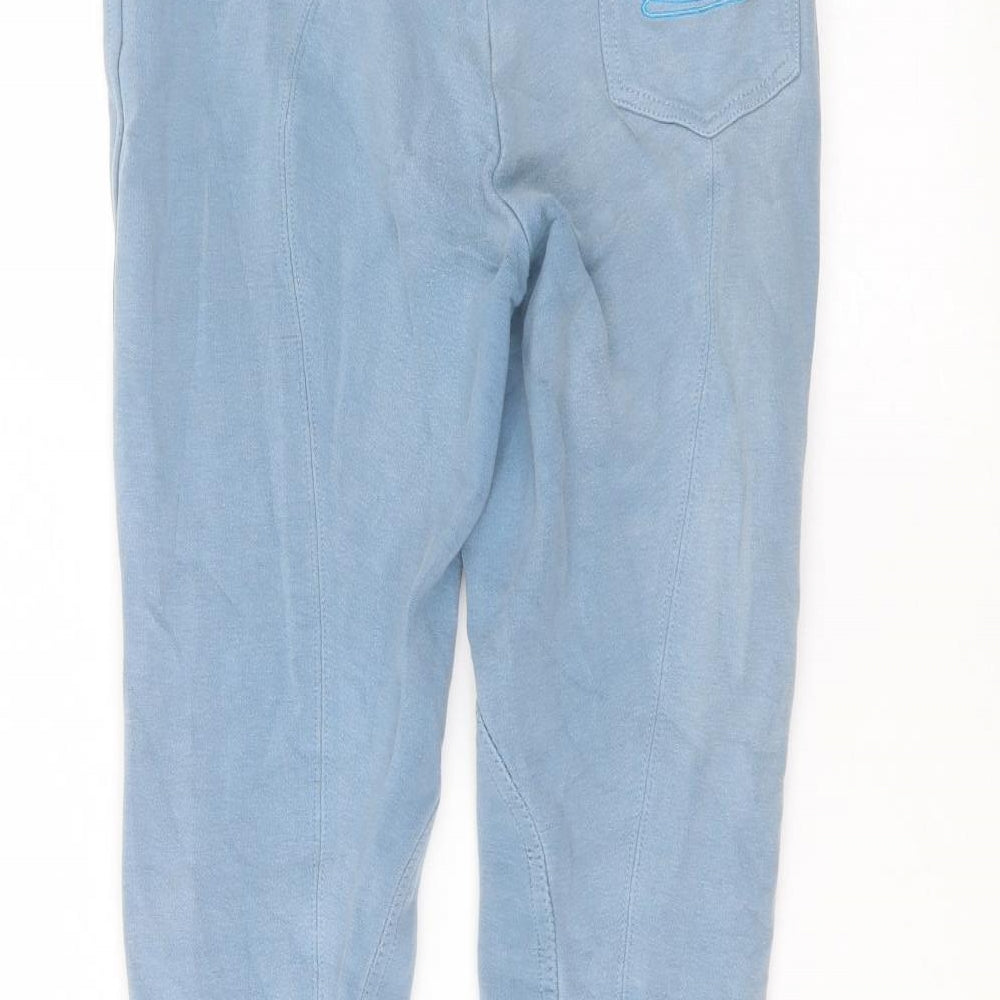Sherwood Forest Womens Blue Cotton Sweatpants Trousers Size 12 L26 in Regular