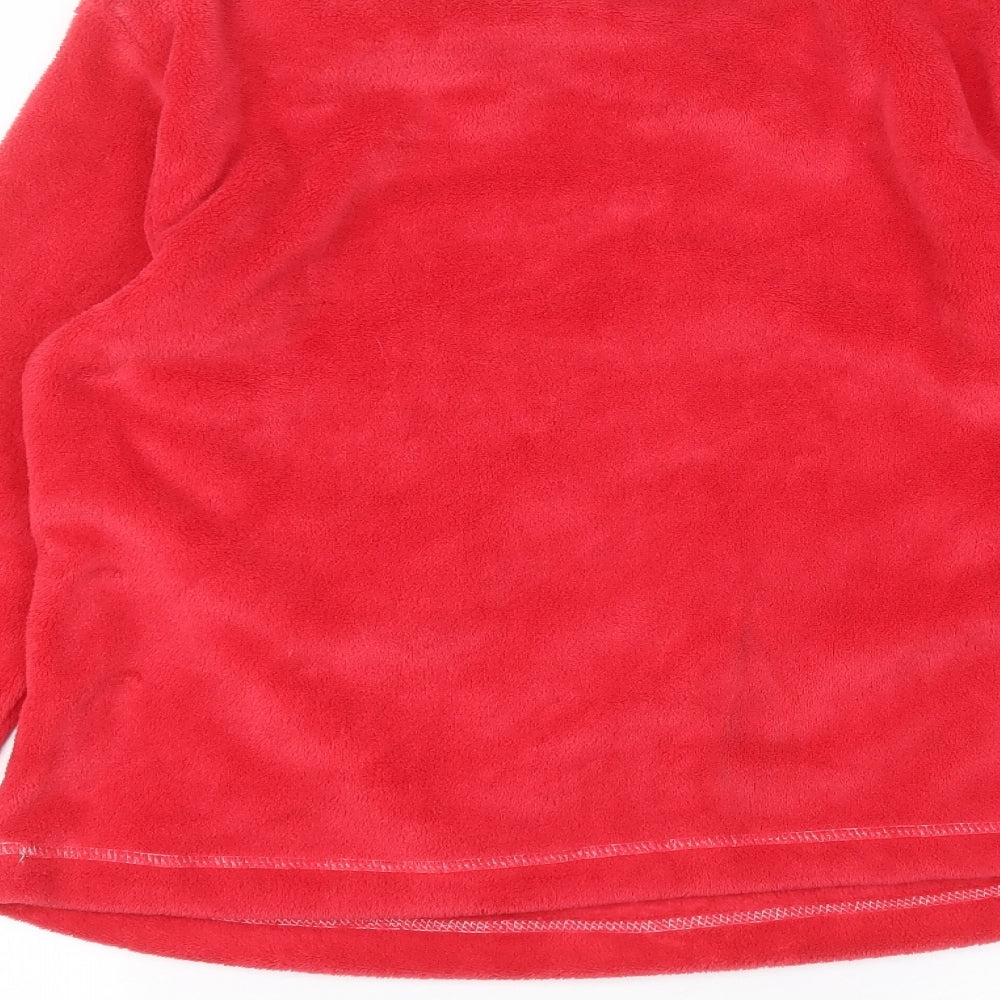 Studio Womens Red Round Neck Polyester Pullover Jumper Size 12
