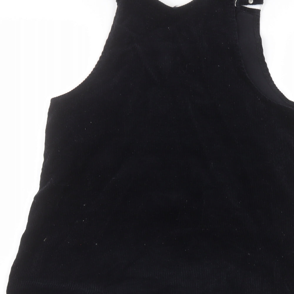 New Look Womens Blue Cotton A-Line Size 10 Round Neck