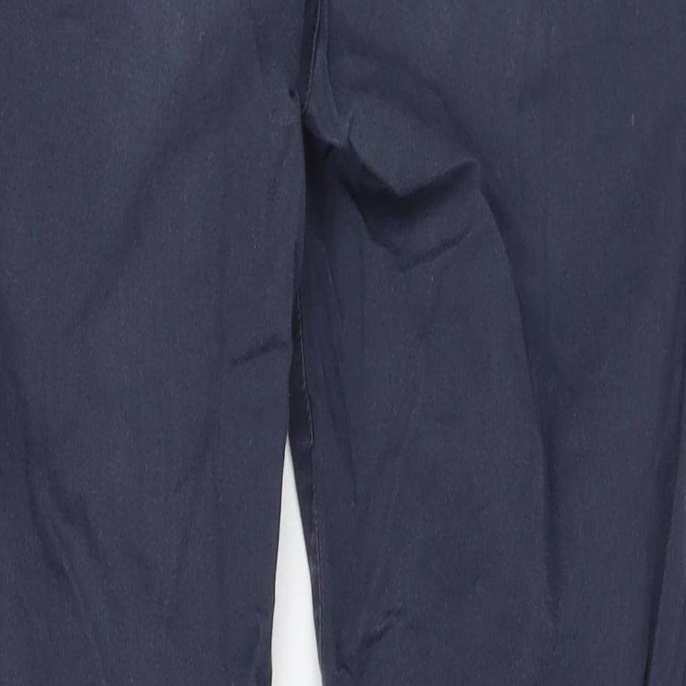 H&M Womens Blue Cotton Straight Jeans Size 8 L30 in Regular