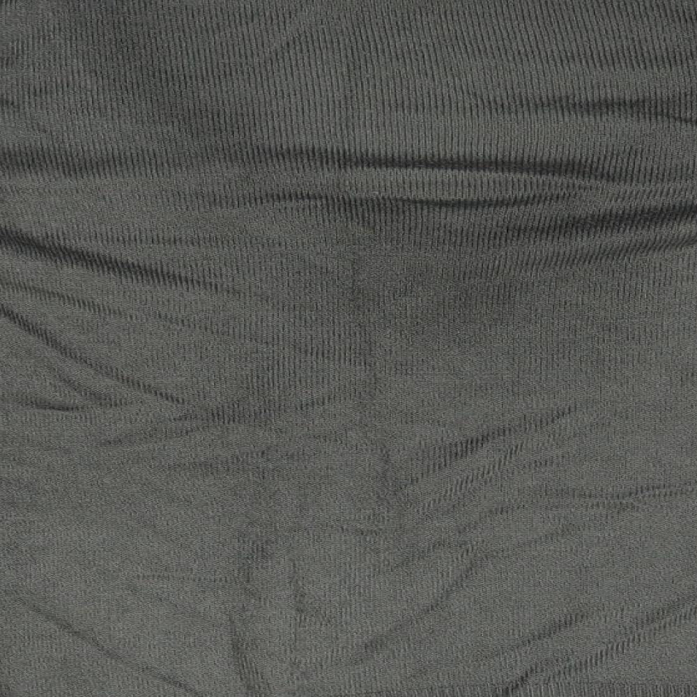 Topshop Womens Grey V-Neck Acrylic Pullover Jumper Size 8