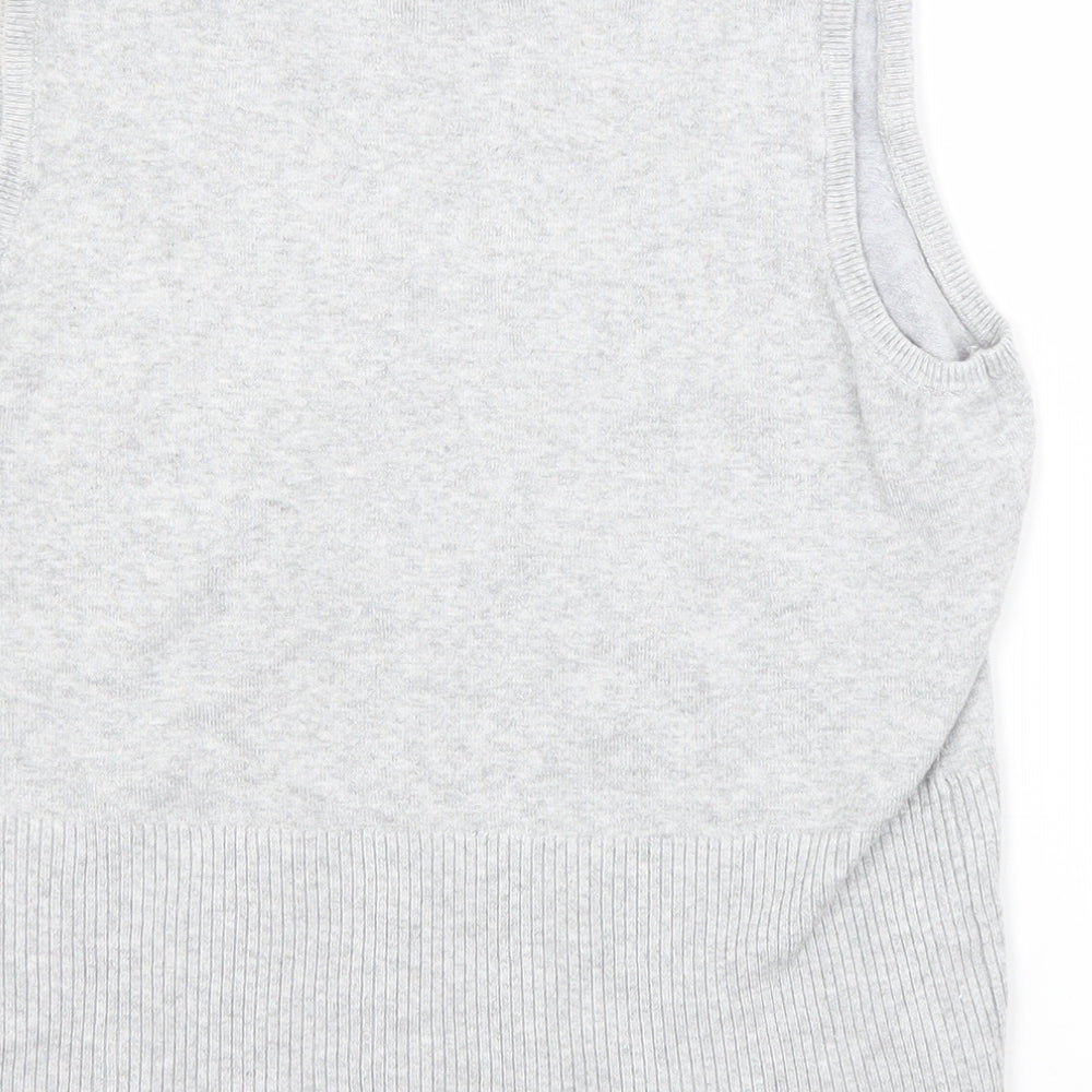Atmosphere Womens Grey Viscose Basic Tank Size 14 Scoop Neck