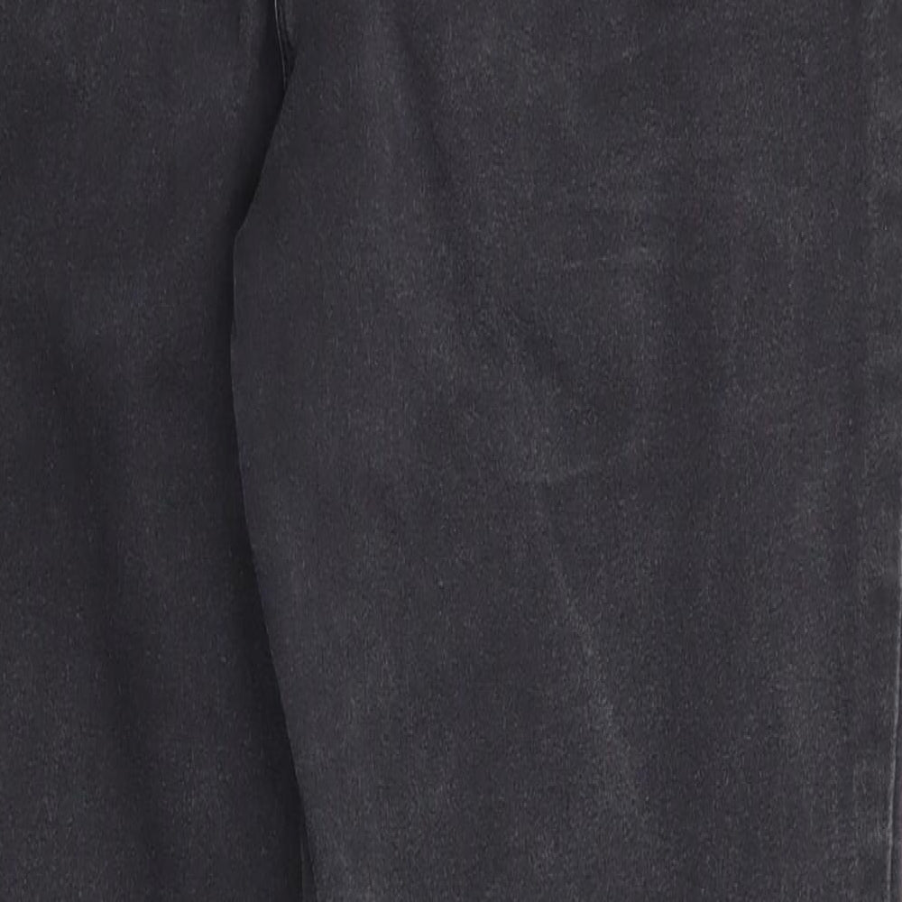 Papaya Denim Womens Black Cotton Skinny Jeans Size 12 L28 in Regular