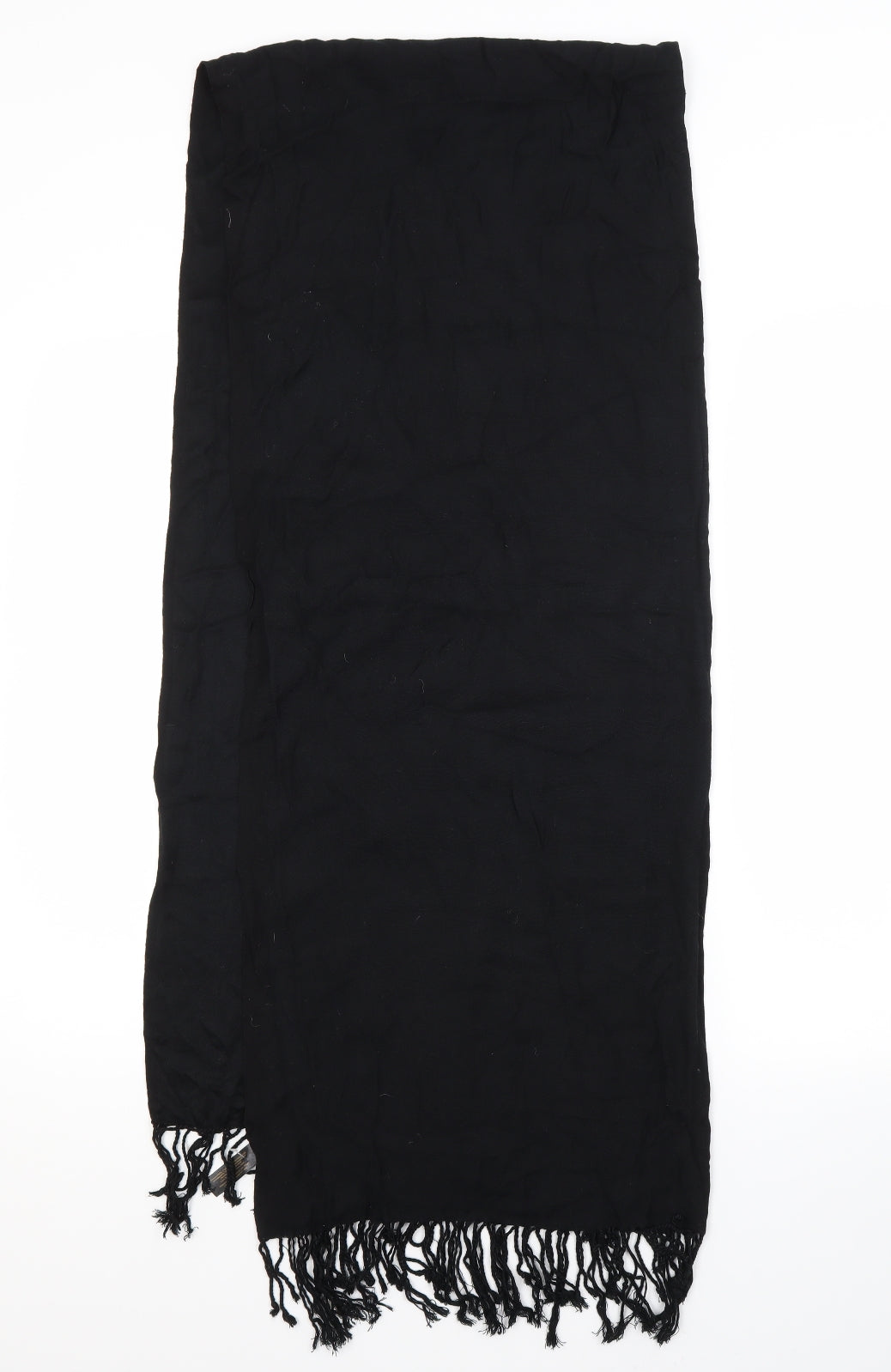 Preworn Womens Black Viscose Shawl/Wrap