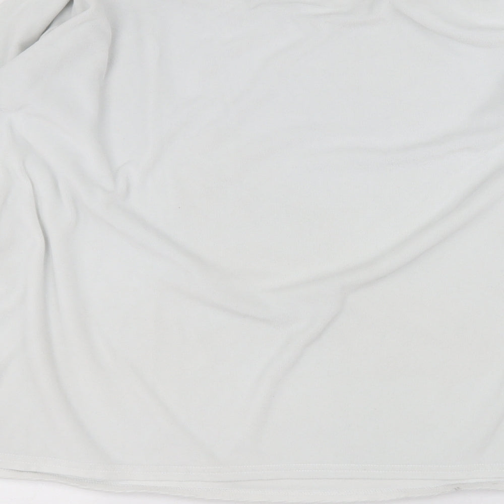 Primark Womens White Round Neck Polyester Pullover Jumper Size XL