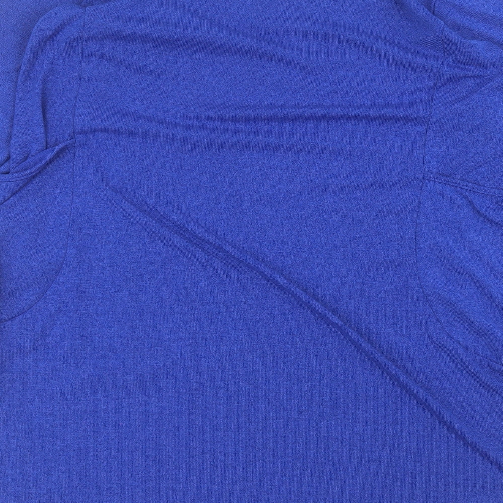 kidsform Womens Blue Round Neck Polyester Pullover Jumper Size XL