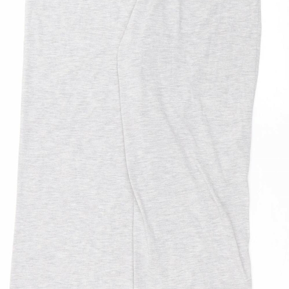 Debinhams Womens Grey Polyester Trousers Size 12 L27 in Regular