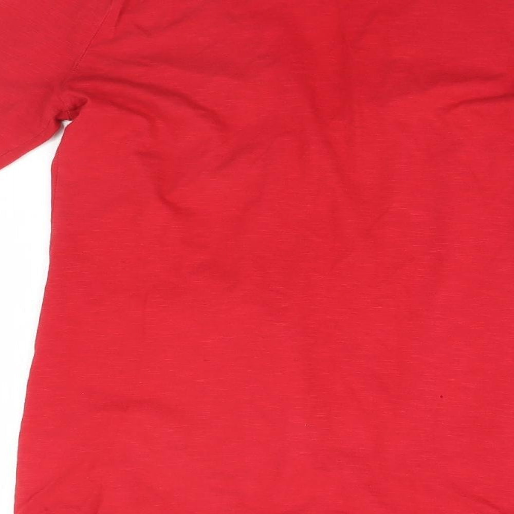 Dorothy Perkins Womens Red V-Neck Cotton Cardigan Jumper Size 10