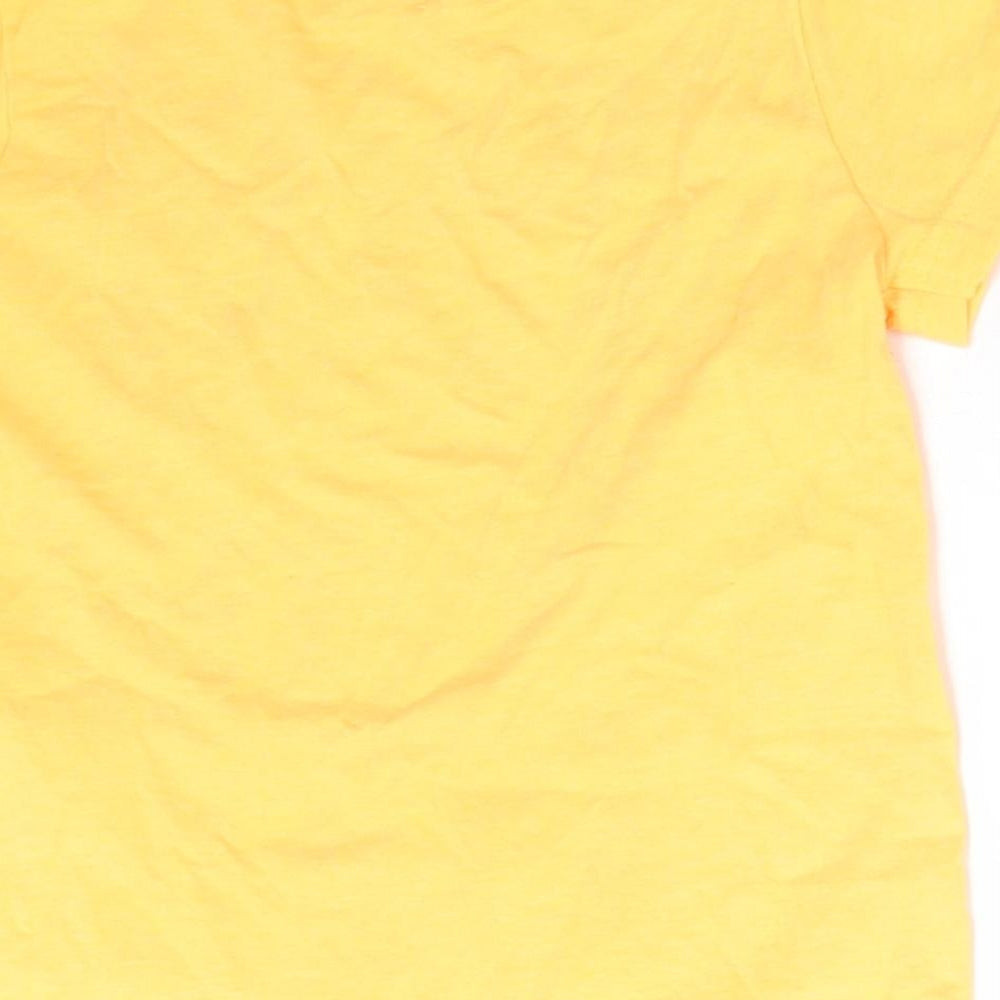 F&F Boys Orange Cotton Basic T-Shirt Size 18-24 Months Round Neck - KEEPING COOL BY THE POOL