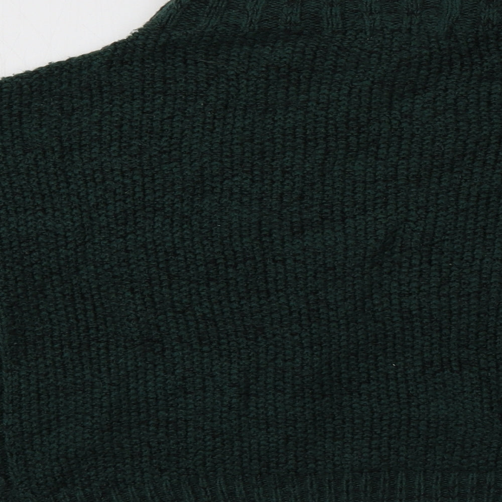 NEXT Womens Green Mock Neck Pullover Jumper Size M