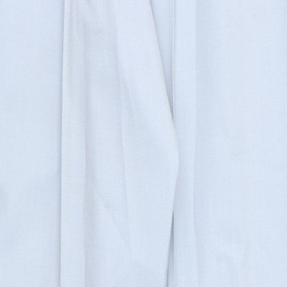 ara Womens Blue Polyester Trousers Size 18 L30 in Regular - Pale Blue Raised front & back seams Short out ankle vents