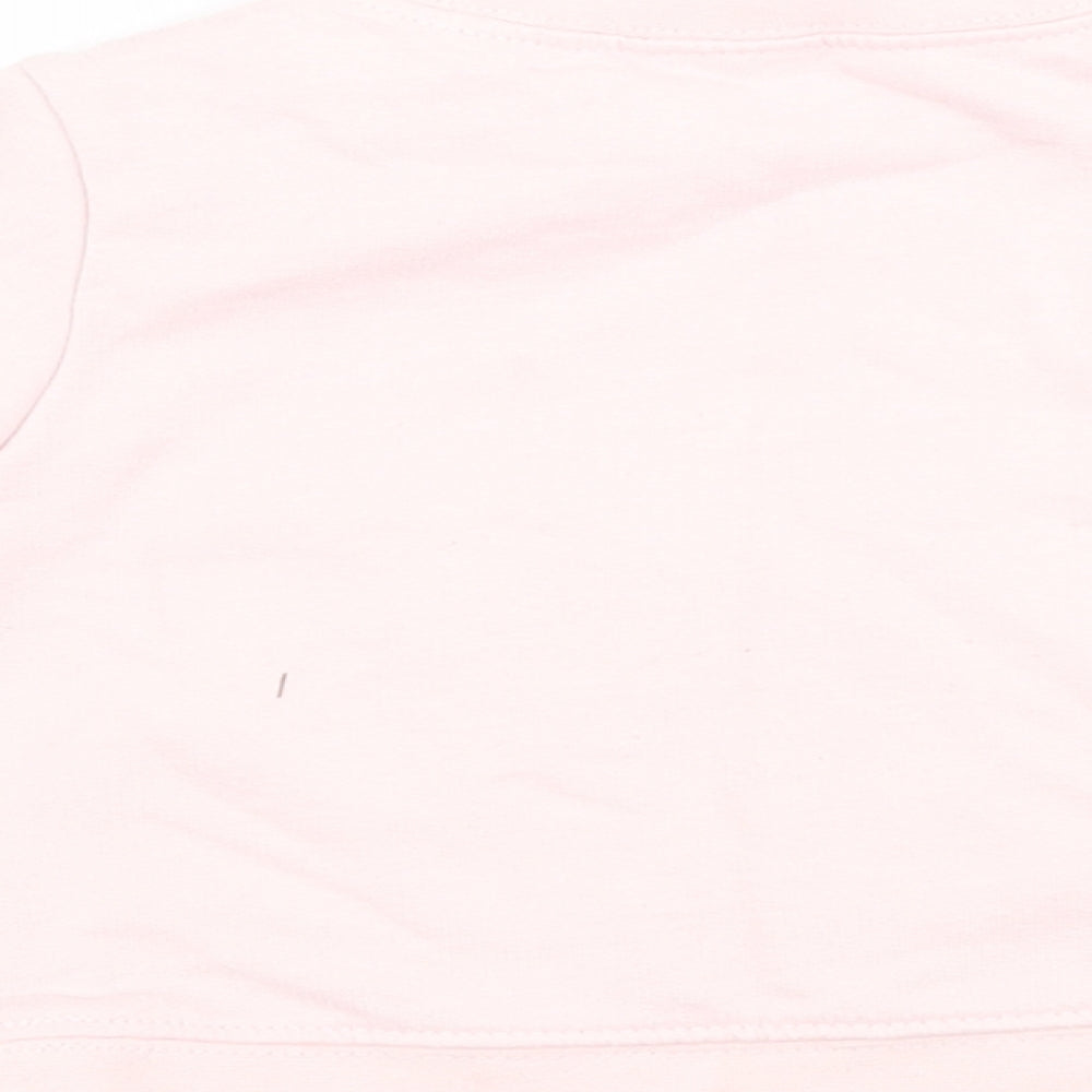 Kyle & Deena Girls Pink Cotton Pullover Jumper Size 0-3 Months