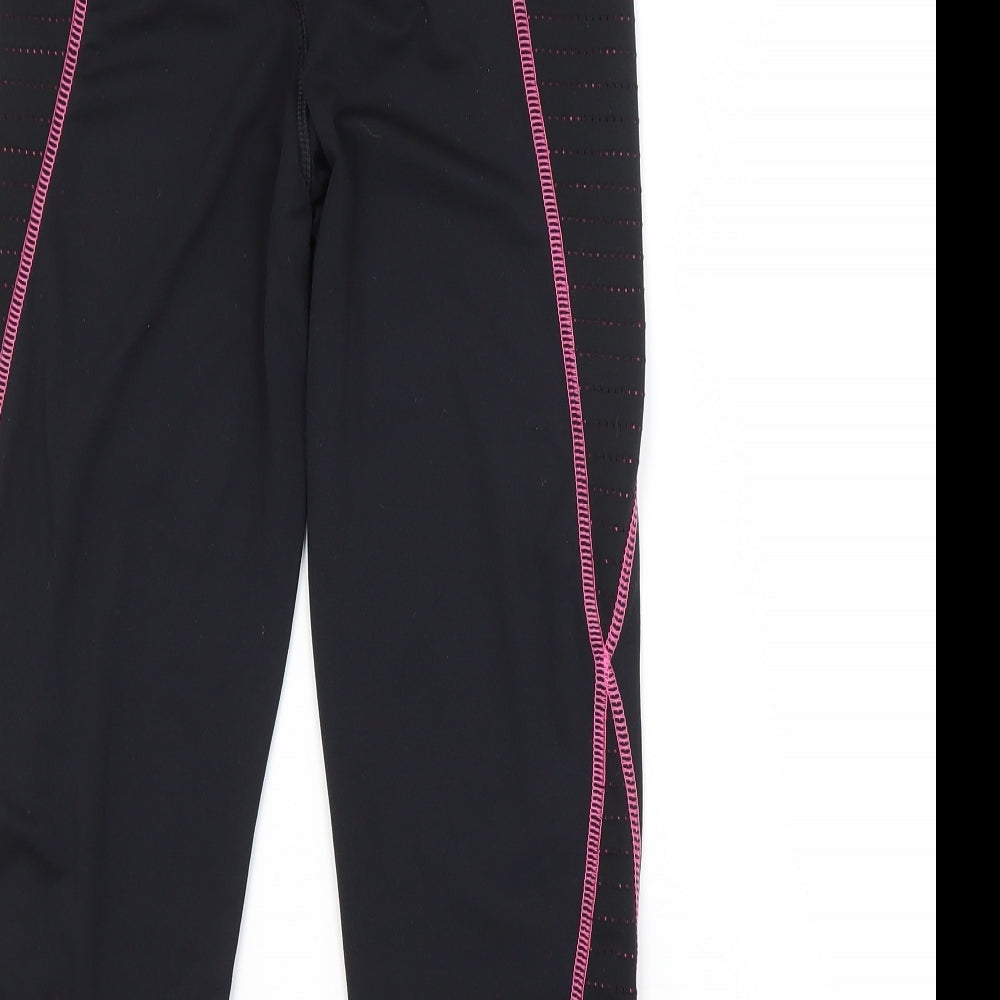 Atmosphere Womens Black Polyester Compression Leggings Size 6 L18 in Regular