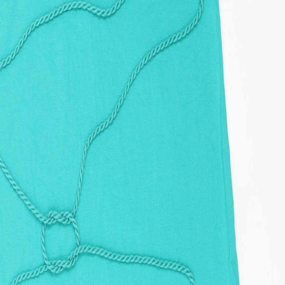 Marks & Spencer Womens Green Viscose Maxi Size 8 V-Neck