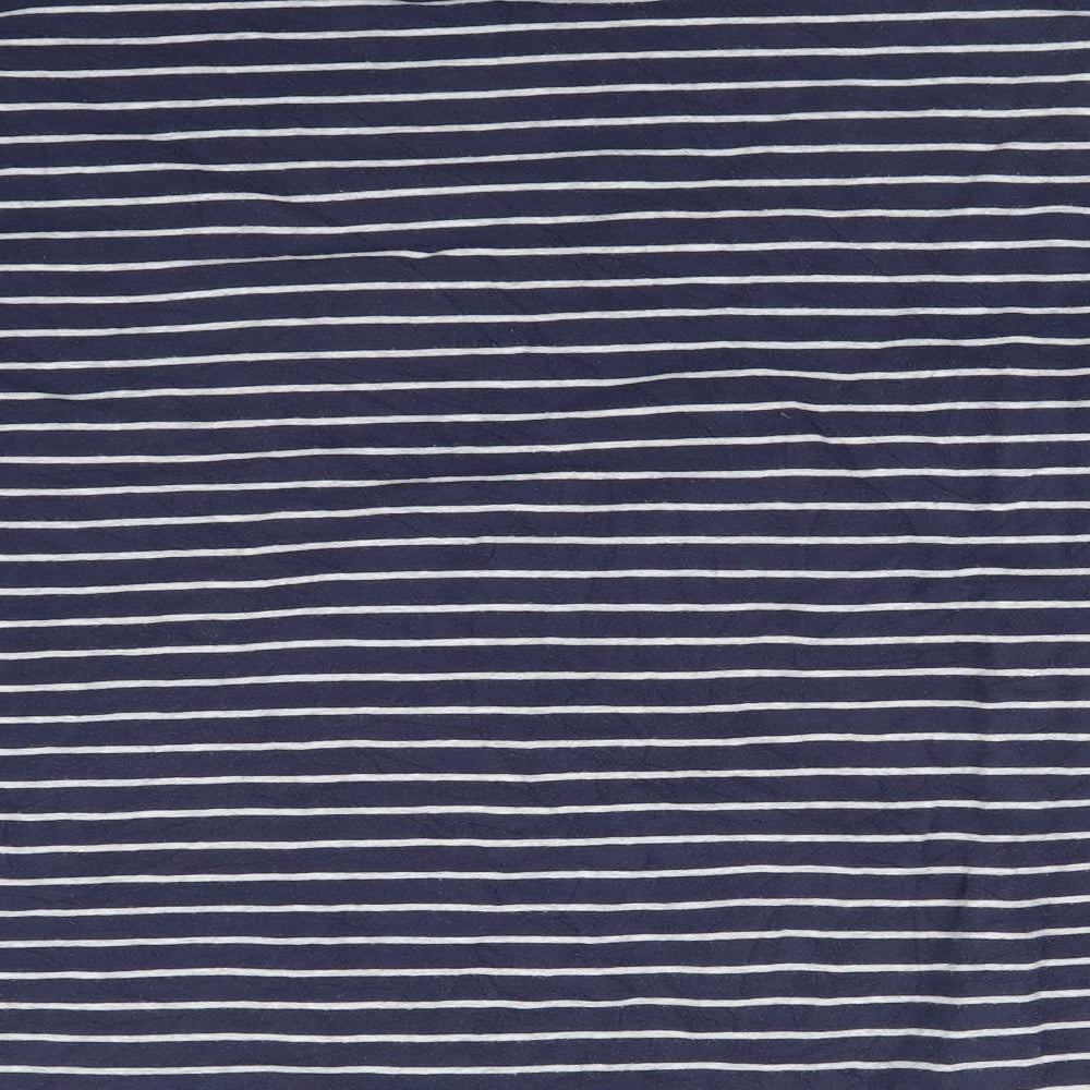 Preworn Womens Multicoloured Striped Cotton Pullover Sweatshirt Size M