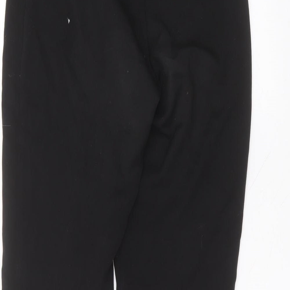Artigiano Womens Black Polyester Trousers Size 14 L29 in Regular