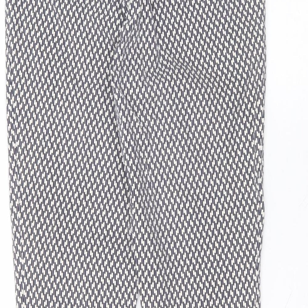 Gap Womens White Cotton Trousers Size 10 L24 in Regular